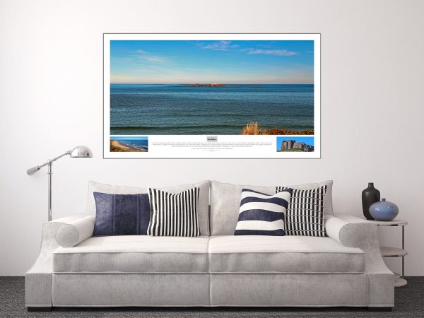 Framed photography of Farne Isles