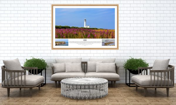 Flamborough Head oak framed photography