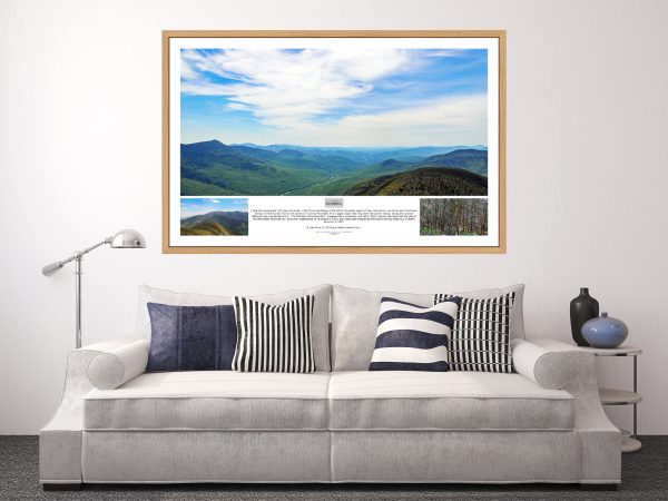 Franconia Mountains framed photography