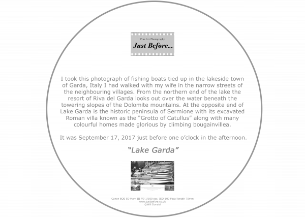 Roundel Explaining Lake Garda