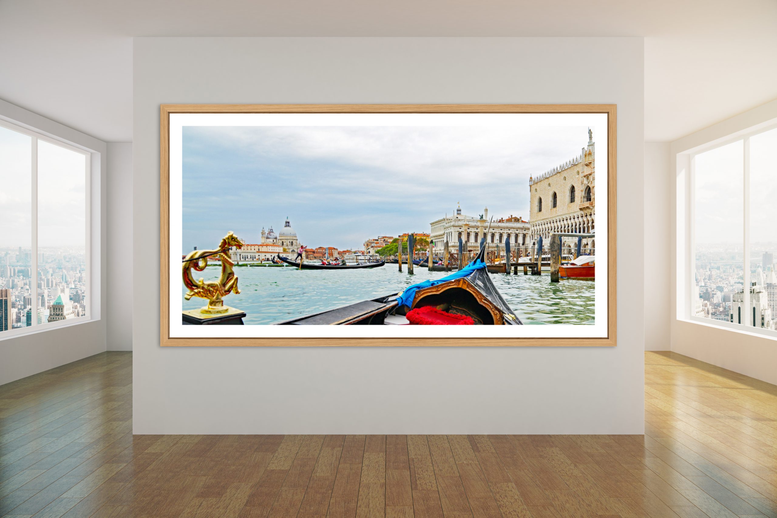 Boat in Venice in a Gallery